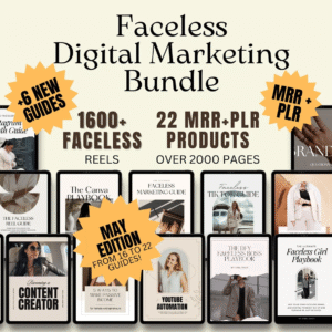 22 Complete Faceless Digital Marketing Products (DFY + MRR)