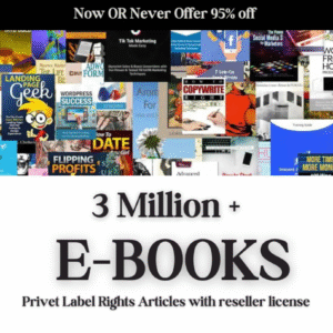 3 Million+ eBooks & PLR Articles Bundle | Reseller Rights | Digital Product Mega Pack