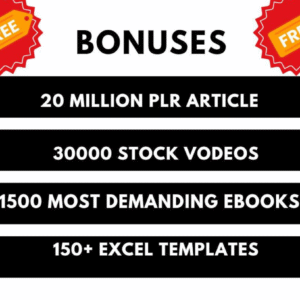 1 Million+ eBooks & 1 Million PLR Articles Bonus | Reseller Rights | Digital Product Mega Bundle