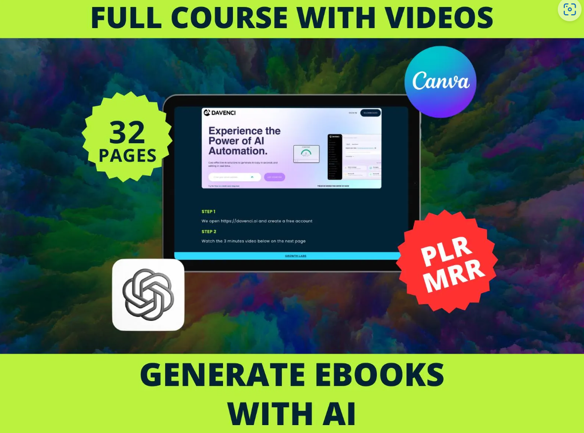 Generate a Complete eBook with AI | Step-by-Step Masterclass with Videos