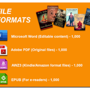 1000 Timeless Classic & Famous Novels | Digital Format with PLR