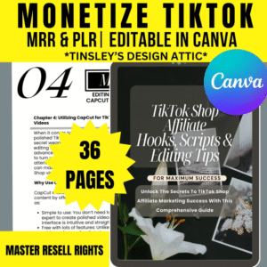 TikTok Shop Affiliate Hooks and Scripts | Monetize TikTok | MRR & PLR