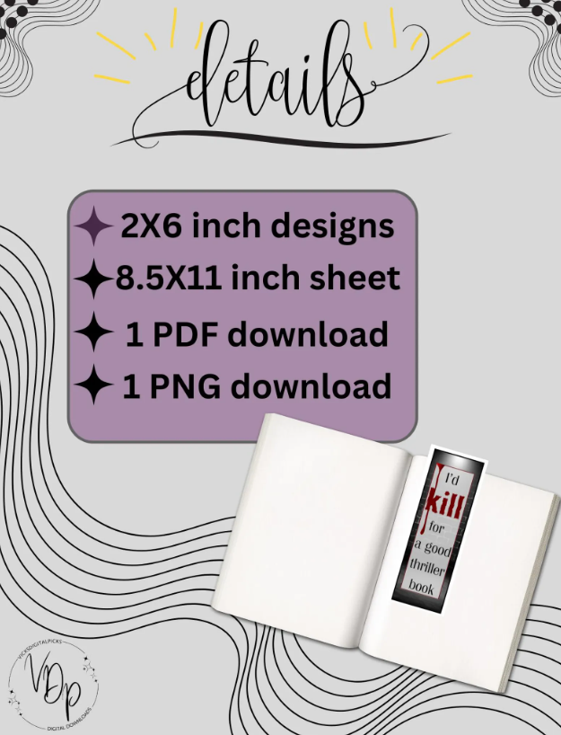 Thriller, Psychological Thriller Bookmark - Image 2